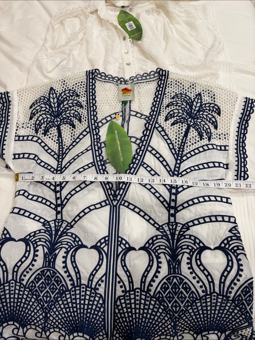 Farm Rio: Blue Richelieu Plunging Neck
Romper - Picture 9 of 9